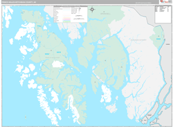 Prince of Wales-HyderBorough (County), AK Wall Map Premium Style 2024